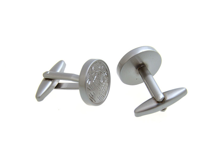  Silver Texture Cufflinks Metal Cufflinks Funny Wholesale & Customized  CL657152