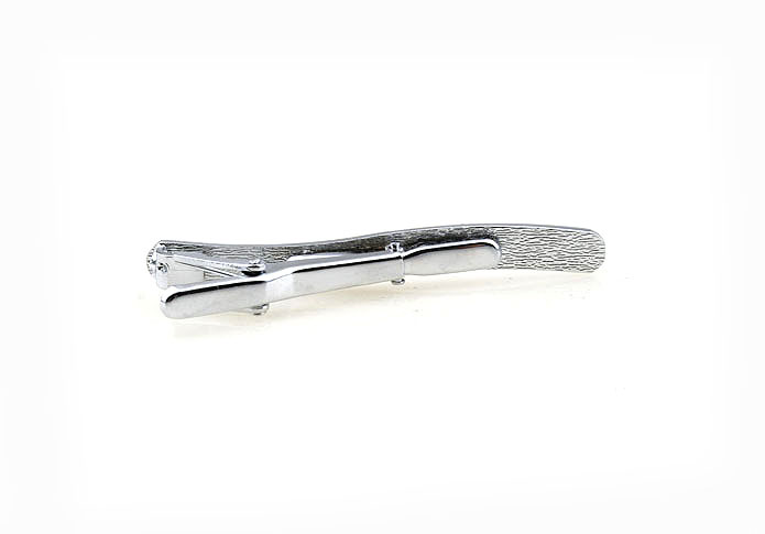  Silver Texture Tie Clips Metal Tie Clips Wholesale & Customized  CL840736