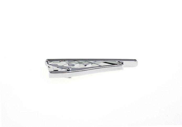  Silver Texture Tie Clips Metal Tie Clips Wholesale & Customized  CL840741