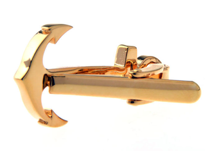 Anchors Tie Clips  Gold Luxury Tie Clips Metal Tie Clips Transportation Wholesale & Customized  CL850912