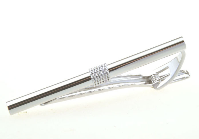  Silver Texture Tie Clips Metal Tie Clips Knot Wholesale & Customized  CL850962