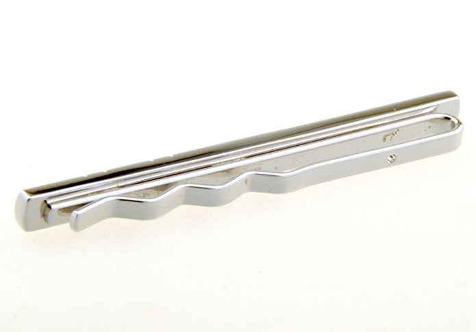  Silver Texture Tie Clips Metal Tie Clips Wholesale & Customized  CL851004