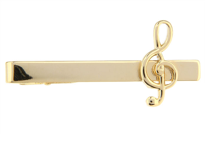 Note Tie Clips  Gold Luxury Tie Clips Metal Tie Clips Music Wholesale & Customized  CL870809