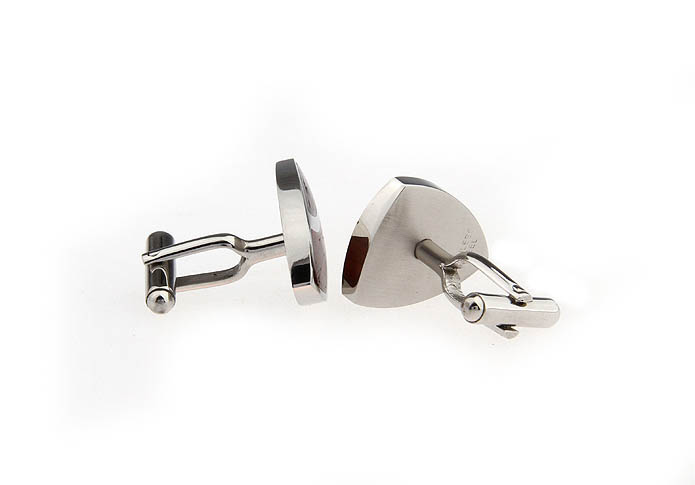 Shield Shaped Cufflinks  Khaki Dressed Cufflinks Stainless Steel Cufflinks Wholesale & Customized  CL620789