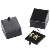 Imitation leather + Plastic Cufflinks Boxes  Black Classic Cufflinks Boxes Cufflinks Boxes Wholesale & Customized  CL210499