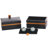 Imitation leather + Plastic Cufflinks Boxes  Black Classic Cufflinks Boxes Cufflinks Boxes Wholesale & Customized  CL210503