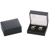 Imitation leather + Plastic Cufflinks Boxes  Black Classic Cufflinks Boxes Cufflinks Boxes Wholesale & Customized  CL210505