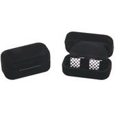 Qualitative Flannelette + Plastic Cufflinks Boxes  Black Classic Cufflinks Boxes Cufflinks Boxes Wholesale & Customized  CL210554