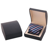 Imitation leather + Plastic Tie Boxes  Black Classic Tie Boxes Tie Boxes Wholesale & Customized  CL210562