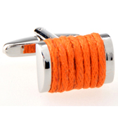 Silk Cufflinks  Orange Cheerful Cufflinks Silk Cufflinks Knot Wholesale & Customized  CL654018