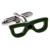 Glasses Frames Cufflinks  Green Intimate Cufflinks Paint Cufflinks Hipster Wear Wholesale & Customized  CL655680