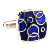  Blue Elegant Cufflinks Paint Cufflinks Wholesale & Customized  CL662574