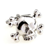Skull Bones Cufflinks  Silver Texture Cufflinks Metal Cufflinks Skull Wholesale & Customized  CL652830