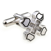 Personalized Cross Cufflinks  White Purity Cufflinks Stainless Steel Cufflinks Wholesale & Customized  CL620720