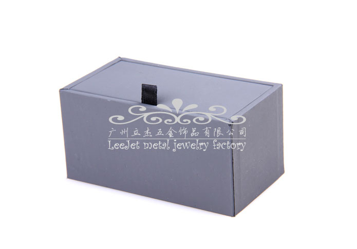 Imitation leather + Plastic Cufflinks Boxes  Gray Steady Cufflinks Boxes Cufflinks Boxes Wholesale & Customized  CL210421