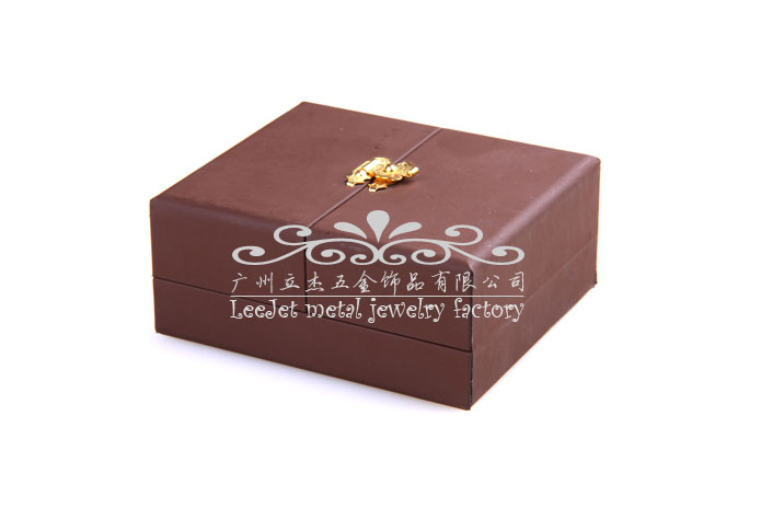 Imitation leather + Plastic Cufflinks Boxes  Khaki Dressed Cufflinks Boxes Cufflinks Boxes Wholesale & Customized  CL210431