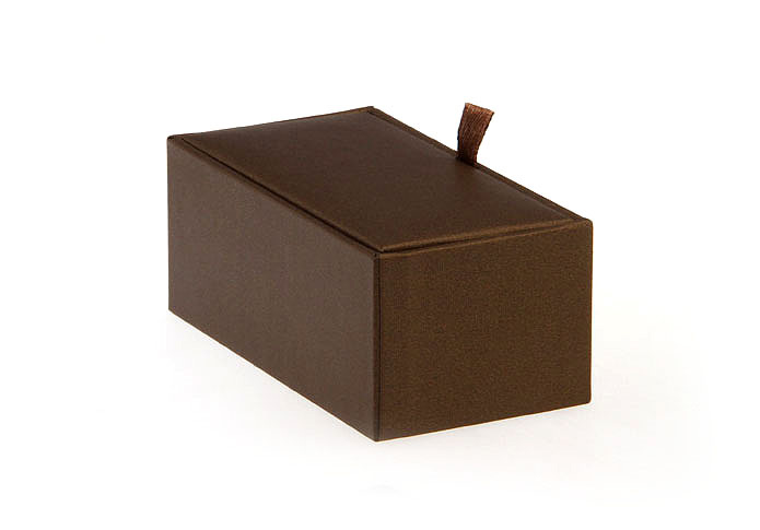 Imitation leather + Plastic Cufflinks Boxes  Khaki Dressed Cufflinks Boxes Cufflinks Boxes Wholesale & Customized  CL210458