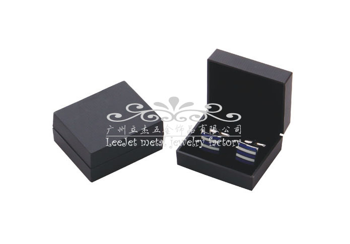 Imitation leather + Plastic Cufflinks Boxes  Black Classic Cufflinks Boxes Cufflinks Boxes Wholesale & Customized  CL210478