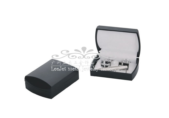 Imitation leather + Plastic Cufflinks Boxes  Black Classic Cufflinks Boxes Cufflinks Boxes Wholesale & Customized  CL210479