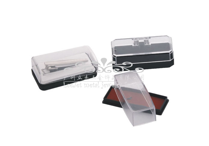 Acrylic Tie Clips Box  Black Classic Tie Clips Box Tie Clips Box Wholesale & Customized  CL210480