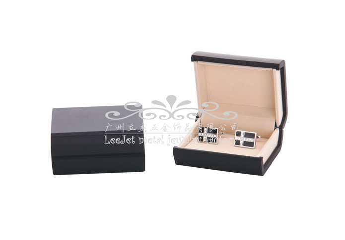 Imitation leather + Plastic Cufflinks Boxes  Black Classic Cufflinks Boxes Cufflinks Boxes Wholesale & Customized  CL210486