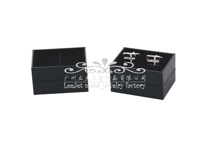 Imitation leather + Plastic Cufflinks Boxes  Black Classic Cufflinks Boxes Cufflinks Boxes Wholesale & Customized  CL210495