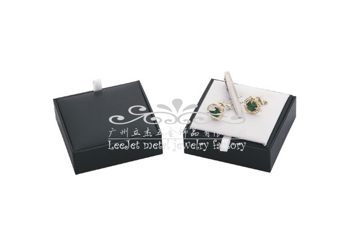 Imitation leather + Plastic Cufflinks Boxes  Black Classic Cufflinks Boxes Cufflinks Boxes Wholesale & Customized  CL210496