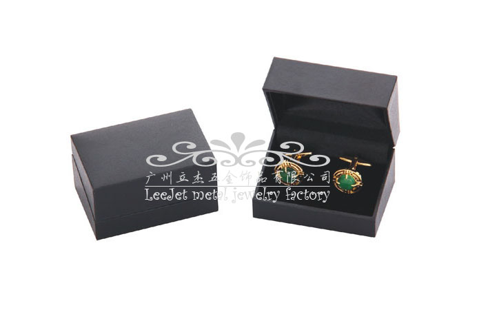 Imitation leather + Plastic Cufflinks Boxes  Black Classic Cufflinks Boxes Cufflinks Boxes Wholesale & Customized  CL210508