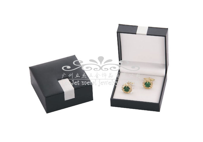 Imitation leather + Plastic Cufflinks Boxes  Black White Cufflinks Boxes Cufflinks Boxes Wholesale & Customized  CL210514
