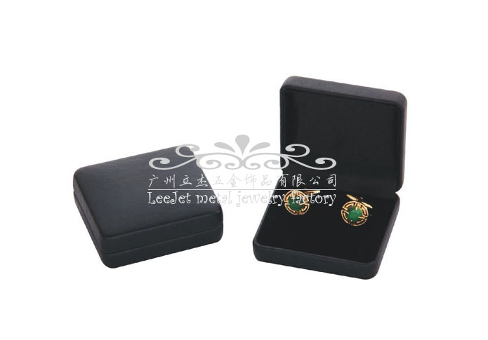 Imitation leather + Plastic Cufflinks Boxes  Black Classic Cufflinks Boxes Cufflinks Boxes Wholesale & Customized  CL210527