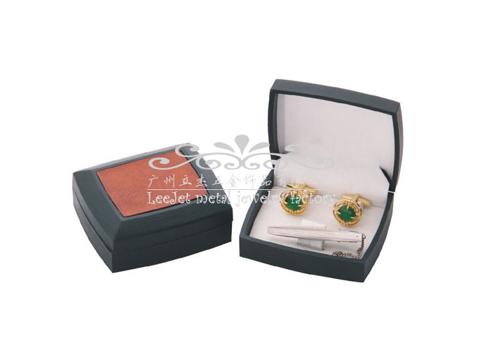 Imitation leather + Plastic Cufflinks Boxes  Black Classic Cufflinks Boxes Cufflinks Boxes Wholesale & Customized  CL210530