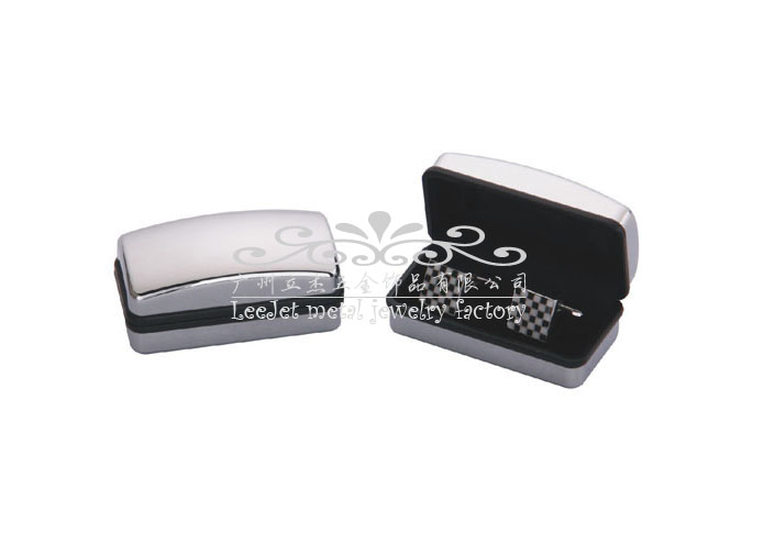 Bright Surface + Plastic Cufflinks Boxes  Silver Texture Cufflinks Boxes Cufflinks Boxes Wholesale & Customized  CL210543