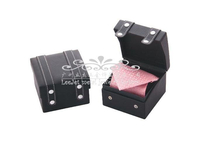 Imitation leather + Plastic Tie Boxes  Black Classic Tie Boxes Tie Boxes Wholesale & Customized  CL210595