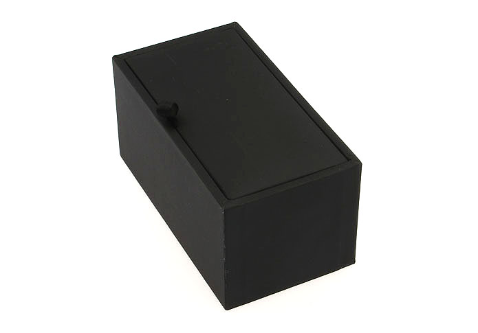 Imitation leather + Plastic Cufflinks Boxes  Black Classic Cufflinks Boxes Cufflinks Boxes Wholesale & Customized  CL210608