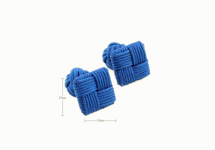  Blue Elegant Cufflinks Silk Cufflinks Knot Wholesale & Customized  CL640804