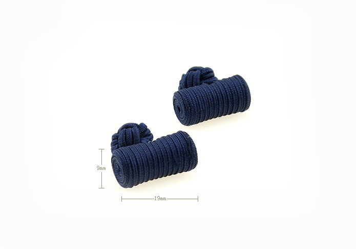  Blue Elegant Cufflinks Silk Cufflinks Knot Wholesale & Customized  CL640848