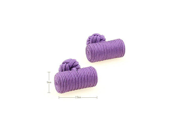  Purple Romantic Cufflinks Silk Cufflinks Knot Wholesale & Customized  CL640849