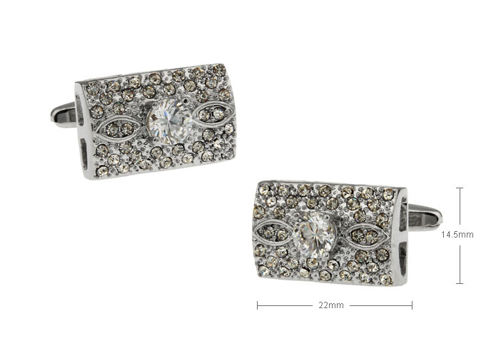  White Purity Cufflinks Crystal Cufflinks Wholesale & Customized  CL630810