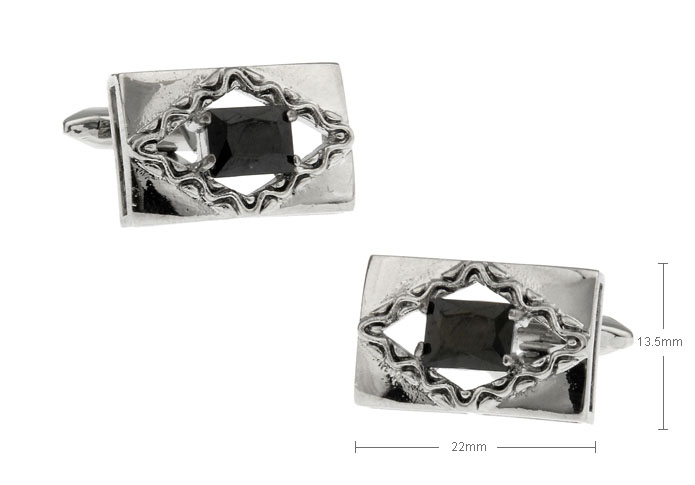  Black Classic Cufflinks Crystal Cufflinks Wholesale & Customized  CL630847
