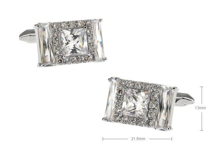  White Purity Cufflinks Crystal Cufflinks Wholesale & Customized  CL630876