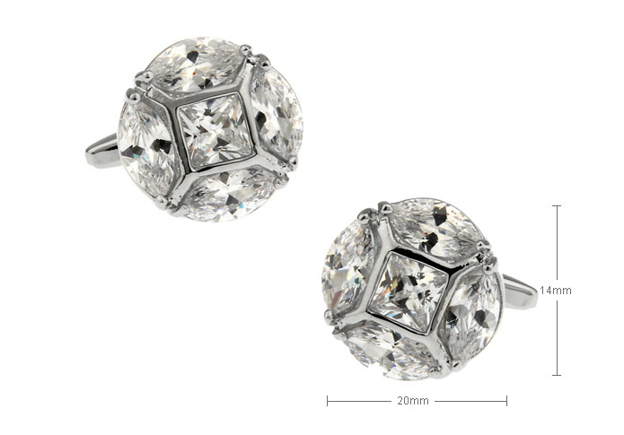  White Purity Cufflinks Crystal Cufflinks Wholesale & Customized  CL630879