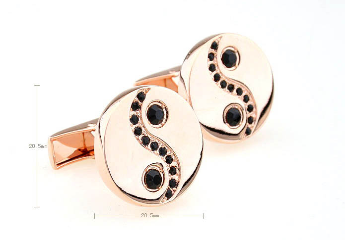  Gold Luxury Cufflinks Crystal Cufflinks Religious and Zen Wholesale & Customized  CL641005