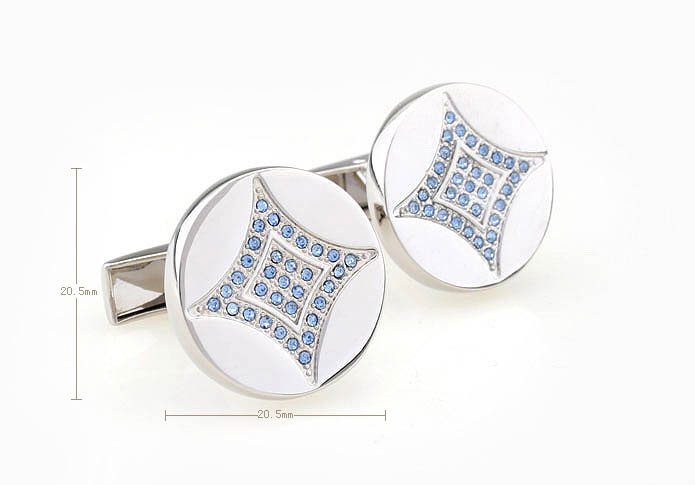  Blue Elegant Cufflinks Crystal Cufflinks Wholesale & Customized  CL641015