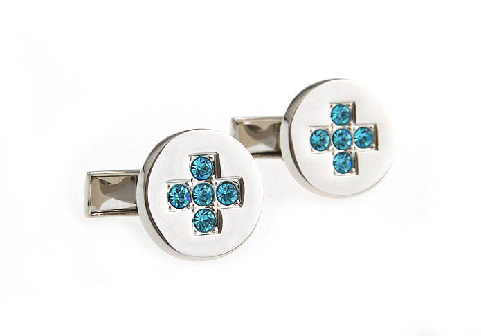  Blue Elegant Cufflinks Crystal Cufflinks Wholesale & Customized  CL641154