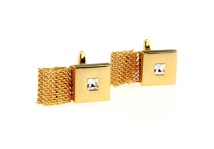  Gold Luxury Cufflinks Crystal Cufflinks Wholesale & Customized  CL652001