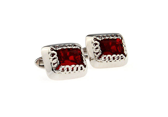  Red Festive Cufflinks Crystal Cufflinks Wholesale & Customized  CL652069