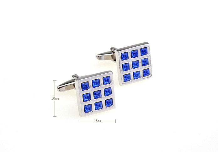  Blue Elegant Cufflinks Crystal Cufflinks Wholesale & Customized  CL652291