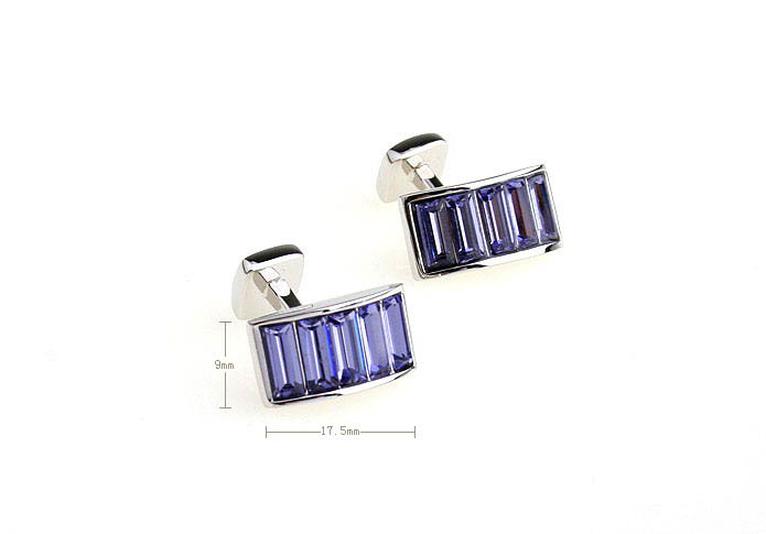  Purple Romantic Cufflinks Crystal Cufflinks Wholesale & Customized  CL652301
