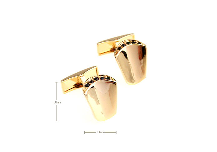  Gold Luxury Cufflinks Crystal Cufflinks Wholesale & Customized  CL652346