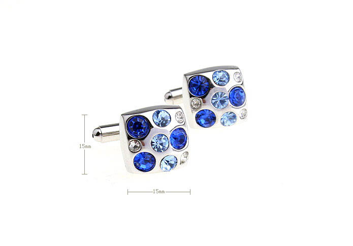 Blue White Cufflinks Crystal Cufflinks Wholesale & Customized  CL652347